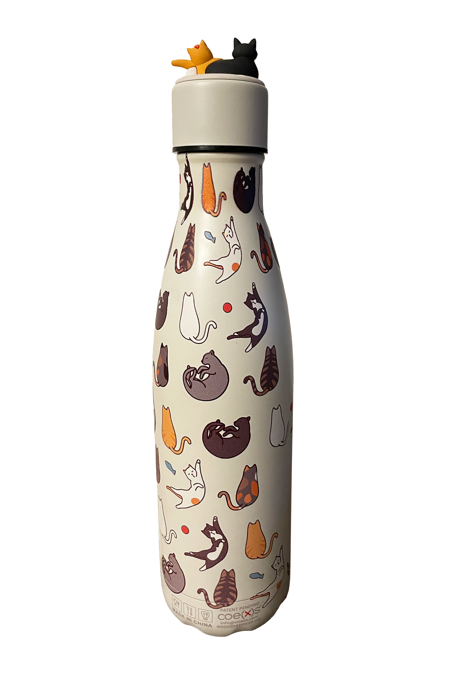 cat bottle full back view