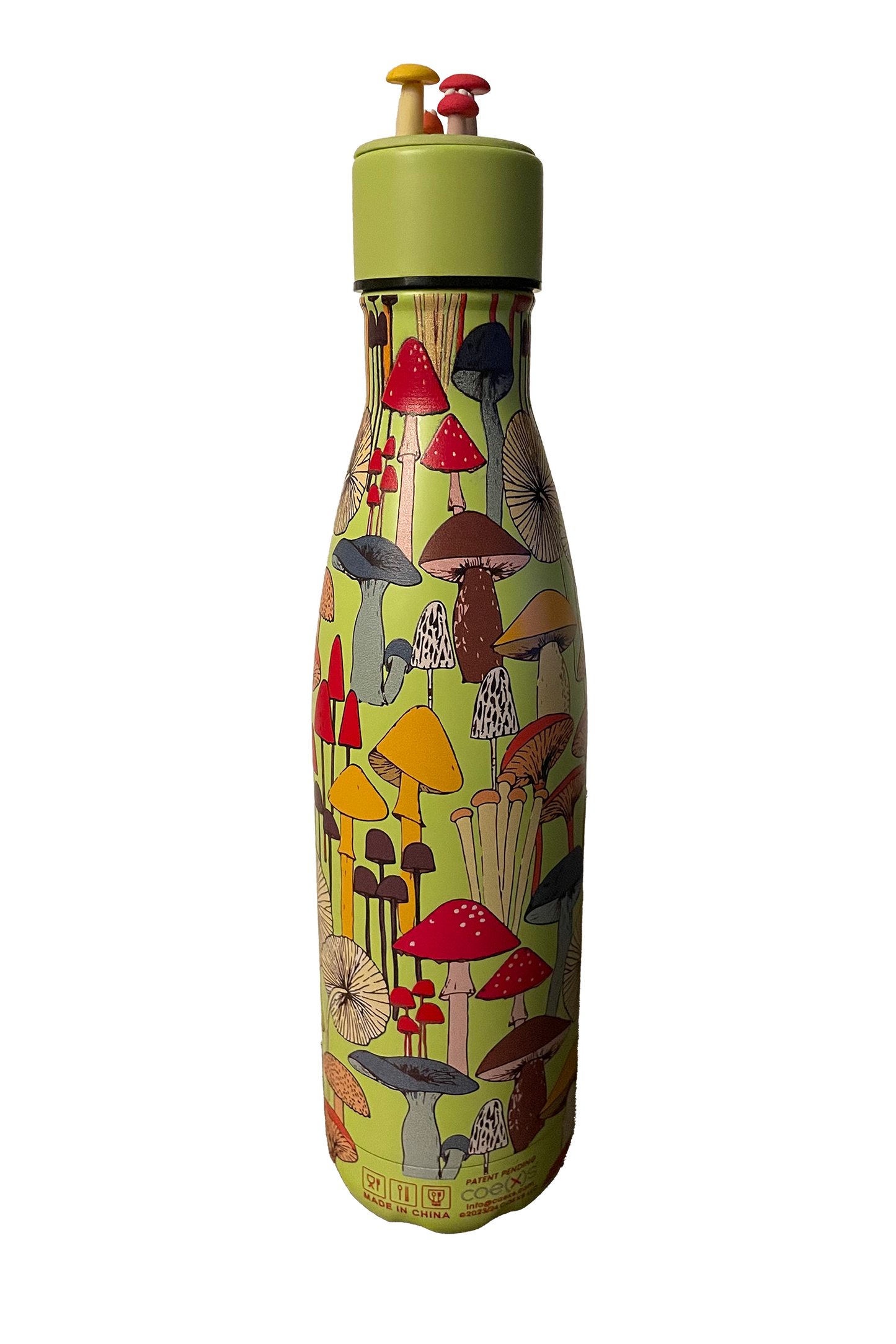 mushroom bottle full back view